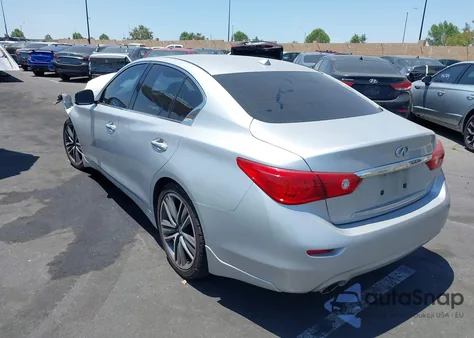 2014 Infiniti Q50 Premium из США, поврежденный, VIN JN1BV7AP3EM679697